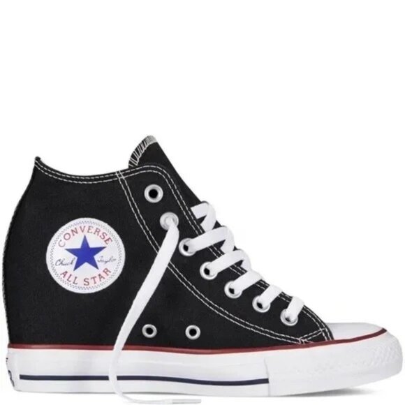 Converse Shoes - Converse Chuck Taylor Mid Lux Wedge Sneaker in Black